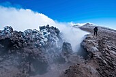 Italy, Sicily, Etna Volcano, ascent of the south crater