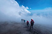 Italy, Sicily, Etna Volcano, ascent of the south crater