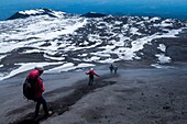 Italy, Sicily, Etna Volcano, ascent of the south crater