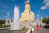 Georgia, Tbilisi, Avlabari district, Holy Trinity Cathedral (or Tsminda Sameba)