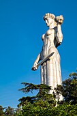 Georgia, Tbilisi, Kartlis Deda monument or Mother of Georgia on the top of the Sololaki hill is the symbol of Tbilisi