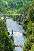 Canada, Quebec, Beaupre, the Mestachibo tour through the canyon of the Saint-Anne River