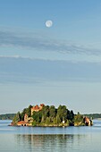 Vereinigte Staaten, Staat New York, Chippewa Bay, die Insel und das Schloss der Familie Singer auf dem St. Lawrence River in den Thousand Islands