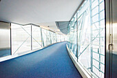 European parliament, Brussels, Belgium. Hallway between seperate buildings of the European Union.