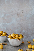 Apples in a fruit bowl