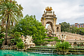 The main fountain in Parc de la Ciutadella (Citadel Park), Barcelona, Catalonia, Spain, Europe