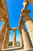 Temple of Hera (Temple E), Selinunte Archaeological Park, Selinunte, Trapani district, Sicily, Italy, Mediterranean, Europe