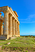 Tempel der Hera (Tempel E), Archäologischer Park von Selinunte, Selinunte, Bezirk Trapani, Sizilien, Italien, Mittelmeerraum, Europa