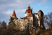 Bran Castle, (Dracula Castle) built by Saxons in 1377 who were given the privilege given by Louis I of Hungary, Bran, near Brasov, Transylvania, Romania, Europe