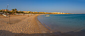 Blick auf den Strand in der Altstadt von Sahl Hasheesh, Sahl Hasheesh, Hurghada, Gouvernement Rotes Meer, Ägypten, Nordafrika, Afrika