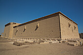 Exterior view from rear, Temple of Hathor, Dendera, Qena, Egypt, North Africa, Africa