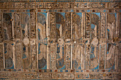 Ceiling Reliefs, Vestibule, Temple of Hathor, Dendera, Qena, Egypt, North Africa, Africa