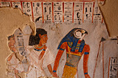 Wall Paintings, Tomb of Roy, TT255, End of Eighteenth Dynasty, Tombs of the Nobles, Ancient Thebes, UNESCO World Heritage Site, Luxor, Eygpt, North Africa, Africa