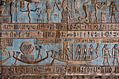 Deckenreliefs, Vestibül, Hathor-Tempel, Dendera, Qena, Ägypten, Nordafrika, Afrika