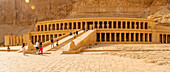 View of Mortuary Temple of Hatshepsut, UNESCO World Heritage Site, Deir el-Bahari, Thebes, Egypt, North Africa, Africa