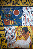 Wall paintings, Tomb of Khaemteri, TT220, Deir el-Medina Tombs (Worker Tombs), Thebes, UNESCO World Heritage Site, Luxor, Egypt, North Africa, Africa