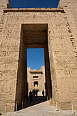 Entrance Gate to First Courtyard, First Pylon, Medinet Habu, Mortuary Temple of Ramesses III, 1187-56 BCE, Ancient Thebes, UNESCO World Heritage Site, Luxor, Egypt, North Africa, Africa