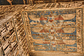 Goddess Nekhbet, Door Ceiling, Medinet Habu, Mortuary Temple of Ramesses III, 1187-56 BCE, Ancient Thebes, UNESCO World Heritage Site, Luxor, Egypt, North Africa, Africa