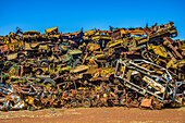 Italienischer Panzerfriedhof in Asmara, Eritrea, Afrika