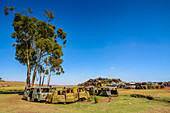 Italienischer Panzerfriedhof in Asmara, Hauptstadt von Eritrea