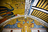 Wall Paintings, Tomb of Sennedjem, TT1, Deir el-Medina, Ancient Thebes, UNESCO World Heritage Site, Luxor, Egypt, North Africa, Africa