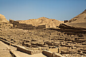 Ruinen eines Arbeiterdorfes, Deir el-Medina, Antikes Theben, UNESCO-Welterbe, Luxor, Ägypten, Nordafrika, Afrika