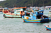 Boats, Nam Du Islands, Kien Giang, Vietnam, Indochina, Southeast Asia, Asia