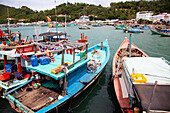 Boats, Nam Du Islands, Kien Giang, Vietnam, Indochina, Southeast Asia, Asia