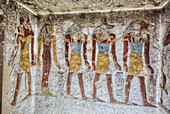 Reliefs, Tomb of Tausert and Setnakht, KV14, Valley of the Kings, Ancient Thebes, UNESCO World Heritage Site, Luxor, Egypt, North Africa, Africa