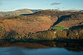 Blick von Cat Bells, bei Keswick, Lake District National Park, UNESCO Weltkulturerbe, Cumbria, England, Vereinigtes Königreich, Europa