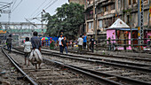 Railway Lines, Guwahati, Assam, India, Asia