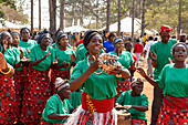 Dancing at the Ukusefya Pa Ng'wena Ceremony, Kasama, Zambia, Africa