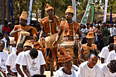 Ukusefya pa Ng'wena, eine traditionelle Zeremonie, die jedes Jahr im August von den Bemba abgehalten wird, um von ihrer Reise von Angola nach Sambia zu berichten, Bemba-Volk von Paramount Chief Chitimukulu, Kasama, Sambia, Afrika