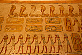 Reliefs, Grabmal von Ramses IV, KV2, Tal der Könige, Antikes Theben, UNESCO-Welterbe, Luxor, Ägypten, Nordafrika, Afrika