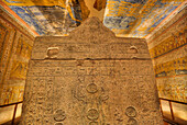 Sarcophagus, Burial Chamber, Tomb of Rameses IV, KV2, Valley of the Kings, Ancient Thebes, UNESCO World Heritage Site, Luxor, Egypt, North Africa, Africa