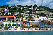 Küstenstadt Menton, Alpes Maritimes, Provence-Alpes-Côte d'Azur, Côte d'Azur, Frankreich, Europa