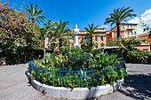 Town hall of the seaside town of Menton, Alpes Maritimes, Provence-Alpes-Cote d'Azur, French Riviera, France, Europe