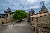 Zitadelle Cite de Carcassonne, UNESCO-Welterbe, Carcassonne, Aude, Okzitanien, Frankreich, Europa