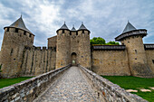 Cite de Carcassonne citadel, UNESCO World Heritage Site, Carcassonne, Aude, Occitania, France, Europe