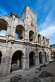 Das römische Amphitheater, Arles, UNESCO-Weltkulturerbe, Bouches du Rhone, Provence-Alpes-Cote d'Azur, Frankreich, Europa