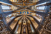 Innenraum der Kathedrale Sainte-Cecile, UNESCO-Welterbestätte, Albi, Midi-Pyrenäen, Frankreich, Europa