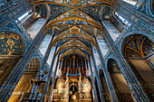 Interior of the Cathedral Sainte-Cecile, UNESCO World Heritage Site, Albi, Midi-Pyrenees, France, Europe