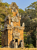 Die Terrasse des Leprakönigs, Teil der ummauerten Stadt Angkor Thom, eine Tempelruine in Angkor, UNESCO-Welterbestätte, Kambodscha, Indochina, Südostasien, Asien