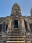 Bayon, der Staatstempel von König Jayavarman VII. aus dem späten 12. Jahrhundert, UNESCO-Welterbe, inmitten von Angkor Thom, Kambodscha, Indochina, Südostasien, Asien