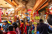 Seidenmarkt, Jaipur, Rajasthan, Indien, Südasien, Asien