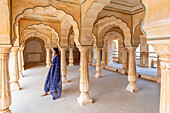 Amber Fort, UNESCO-Weltkulturerbe, bei Jaipur, Indien, Südasien, Asien