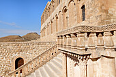 Monastery of Saint Ananias known as Deyrulzafaran or Saffron Monastery, Stairs, Mardin, Turkey, Asia Minor, Asia