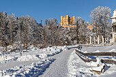 Hohenschwangau Castle, Schwangau, Fussen, Swabia, Bavarian Alps, Bavaria, Germany, Europe