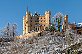 Hohenschwangau Castle, Schwangau, Fussen, Swabia, Bavarian Alps, Bavaria, Germany, Europe