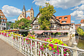 Altstadt am Wehrneckarkanal, Esslingen am Neckar, Baden Württemberg, Deutschland, Europa